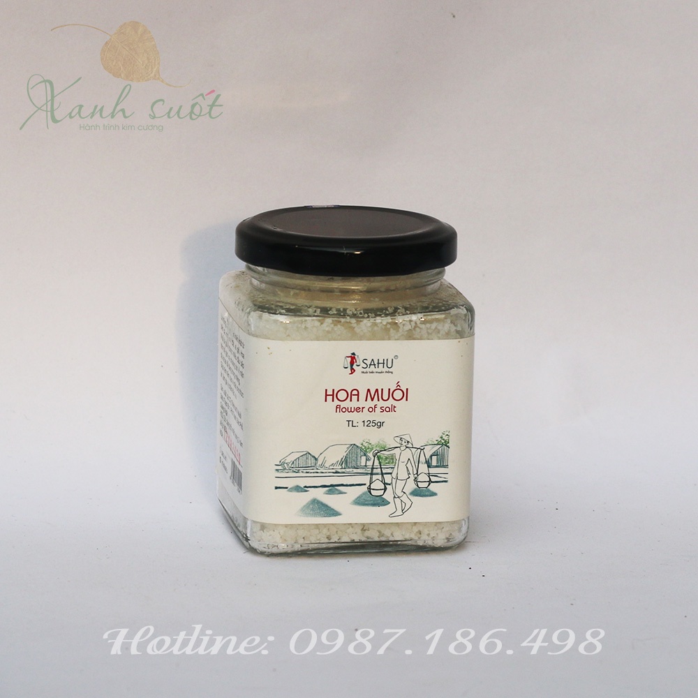 [Sahu] Hoa Muối Cao Cấp- Fleur De Sel- Muối Nhạt Cho Bé Ăn Dặm Và Người Ăn Nhạt [Xanh Suốt]