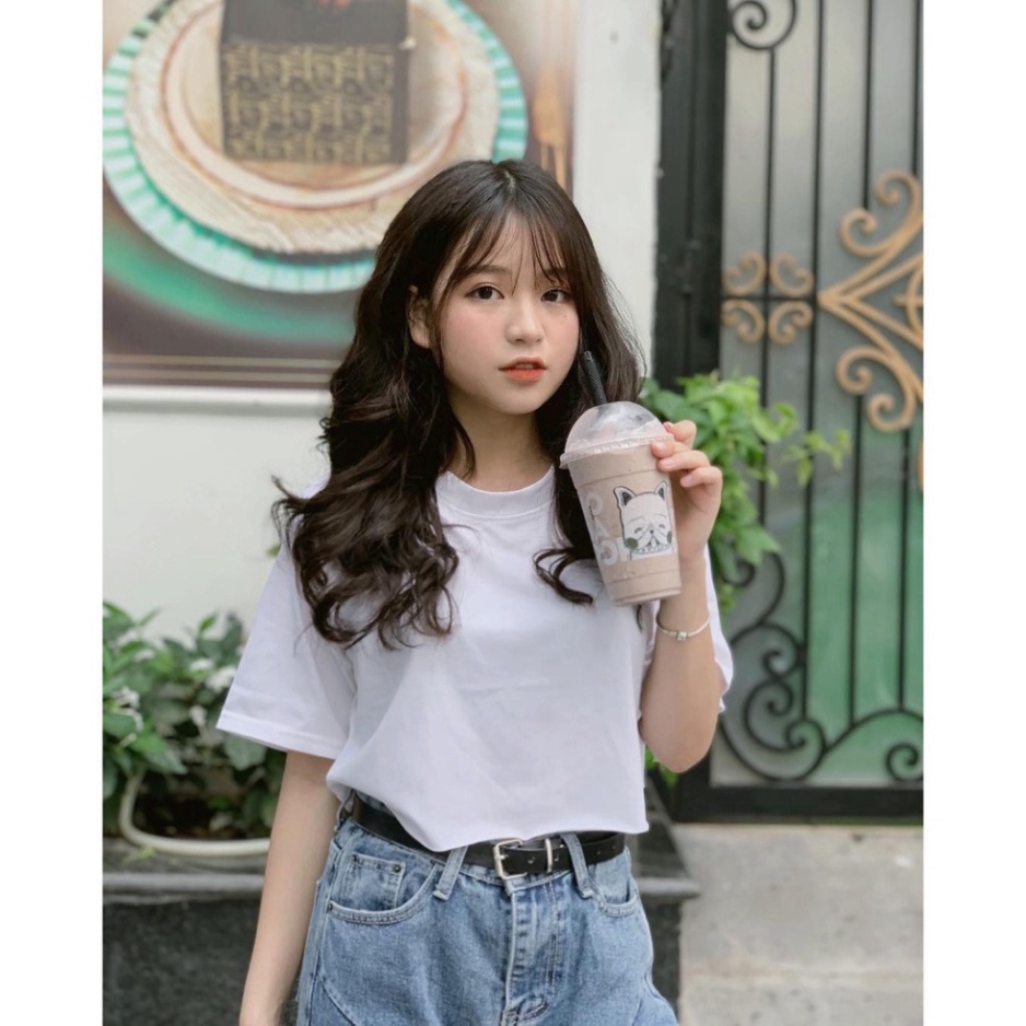 Áo Thun Trơn Tay Lỡ Cotton TTL01 cao cấp - Áo phông trơn nam nữ tay lỡ form rộng oversize < 65kg | BigBuy360 - bigbuy360.vn