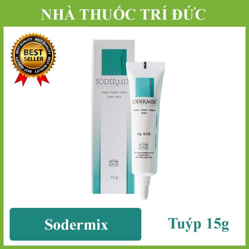Sodermix Cream 15g - Dùng cho sẹo lồi, sẹo phì đại, chàm Sodemix