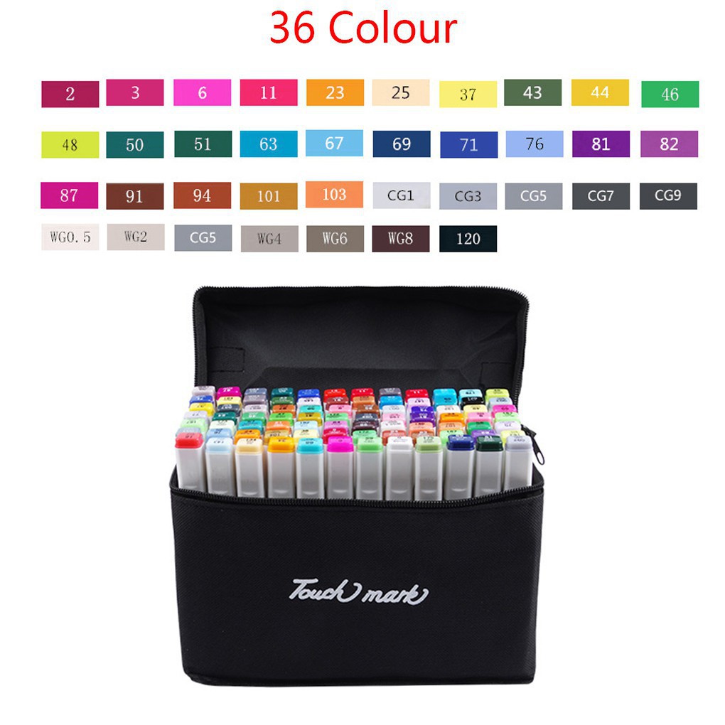 Bút màu Túi Vải Bộ 30/60/80 màu,vẽ anime phong cảnh