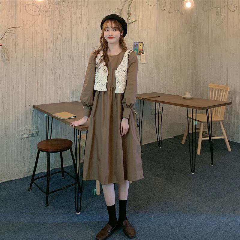 Set Áo Tay Phồng Dài Phối Chân Váy Ôm Eo Thời Trang Mới