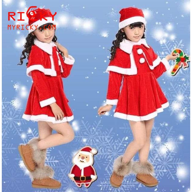 Váy đầm noel cho bé gái - Đầm giáng sinh hóa trang Noel