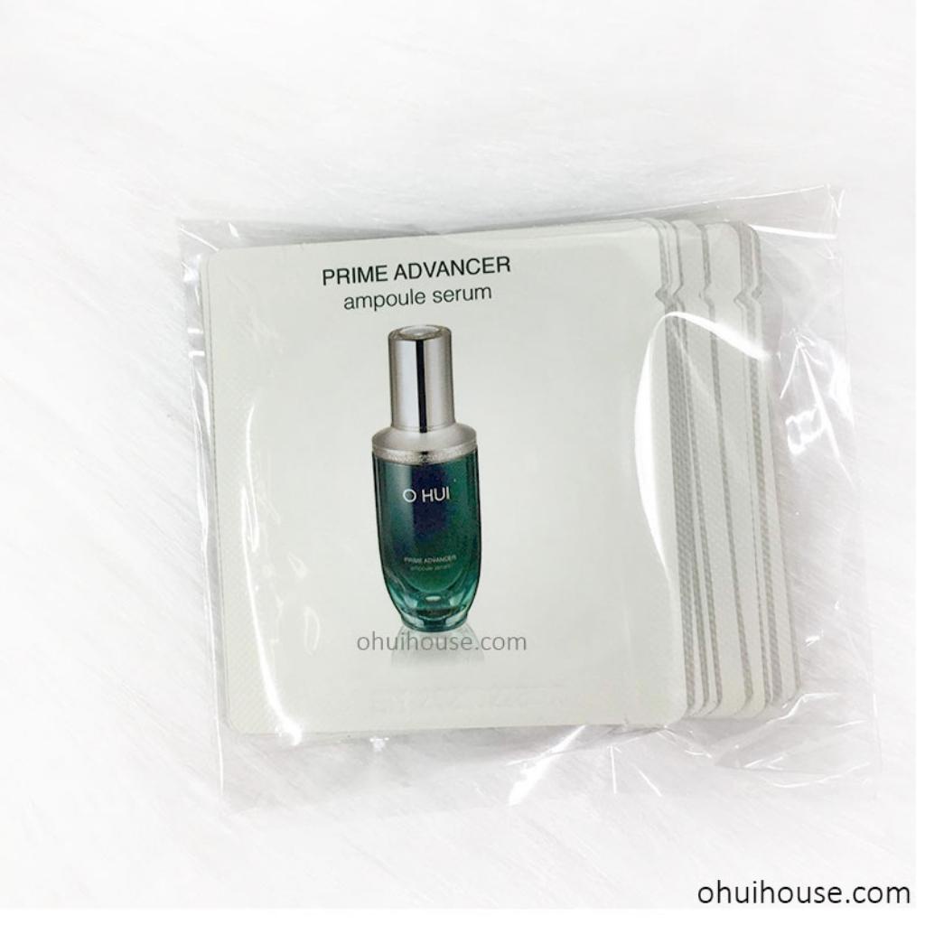 Gói serum, tinh chất dưỡng trắng, căng bóng, chống lão hóa da - Ohui Prime Advancer Ampoule Serum - Sale chính hãng