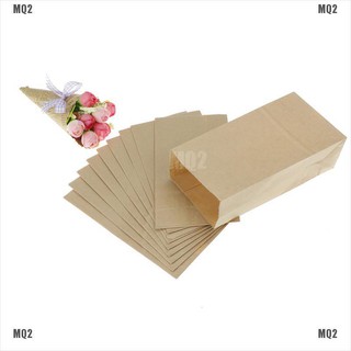 Set 10 túi đựng kẹo từ giấy kraft phong cách vintage độc đáo
