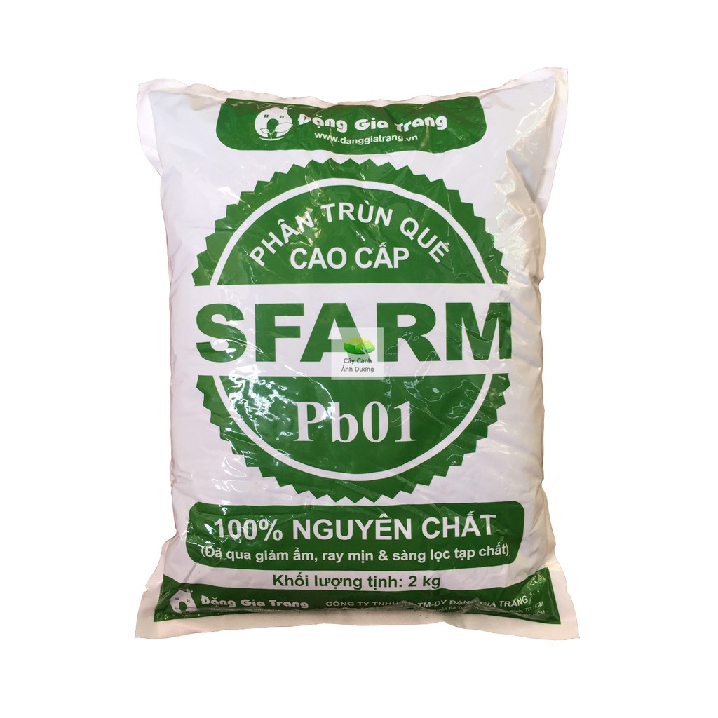 Phân hữu cơ vi sinh trùn quế SFARM Pb01 2kg