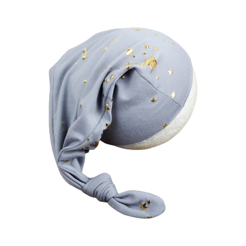 Mũ Beanie Thắt Nút Họa Tiết Bầu Trời Sao Làm Phụ Kiện Chụp Ảnh Cho Bé Sơ Sinh