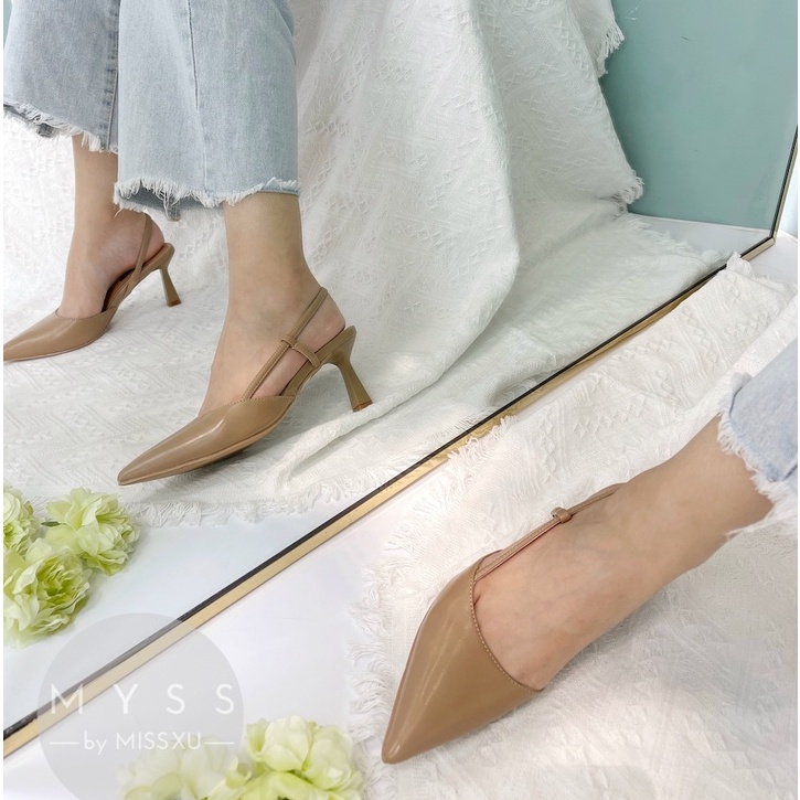 Giày nữ mũi nhọn 7 cm quai sau thời trang MYSS - CG241