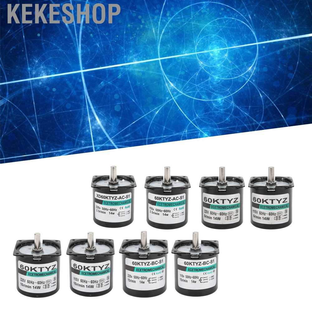 Kekeshop Mini Motor AC Synchronous Metal Gear Slow Speed Permanent Magnet DIY Generator Equipment 14W