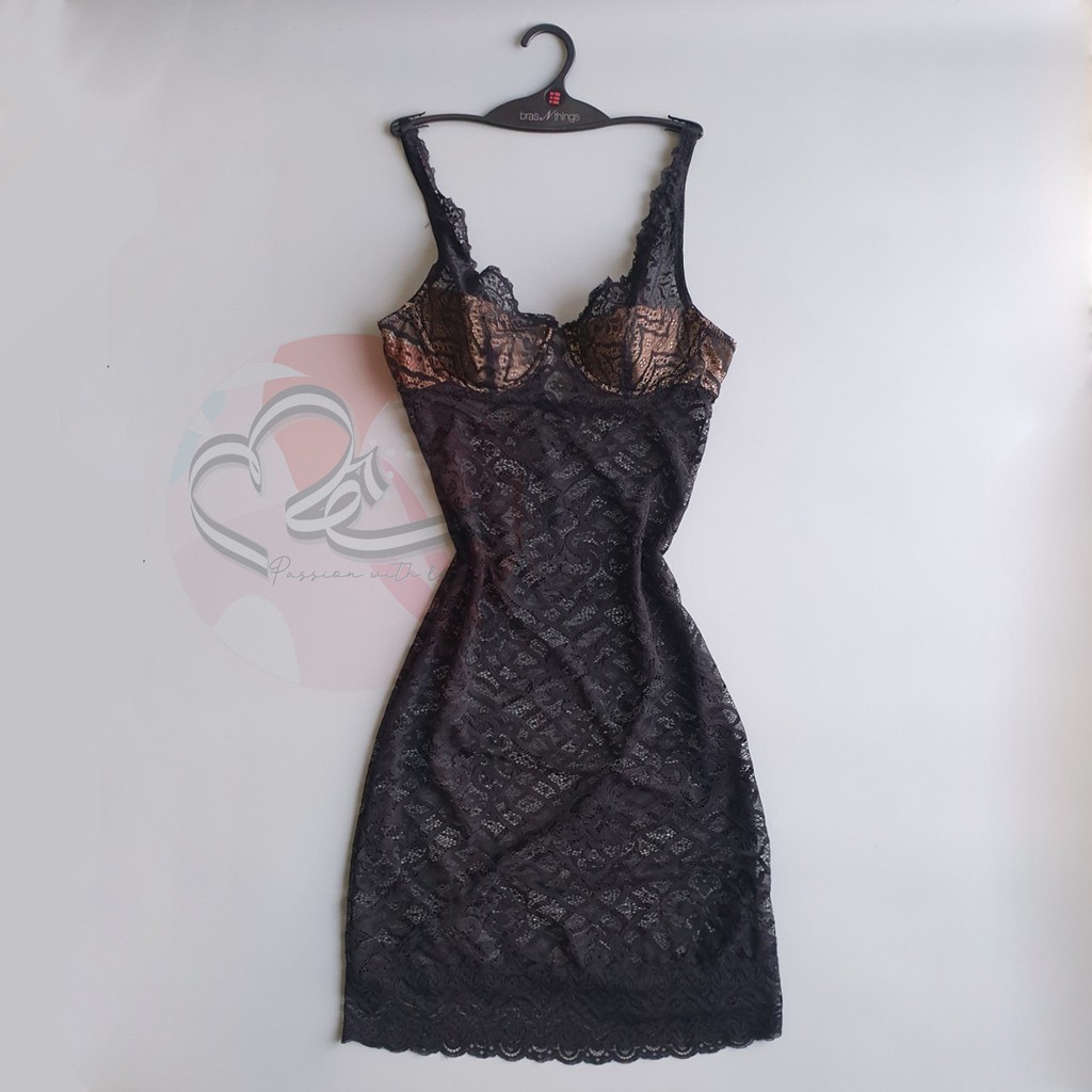 Đầm ngủ cup đẩy nâng ngực voan BodyFlirt quyến rũ xuất khẩu Anh