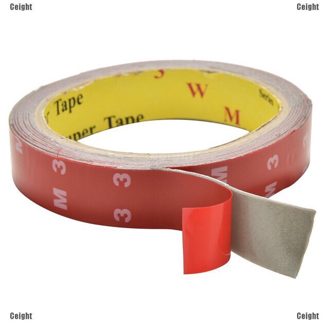 Băng keo 3M siêu dính dán khính,gỗ,mica,thép,kim loại,tường...2 mặt 2cm x 3met