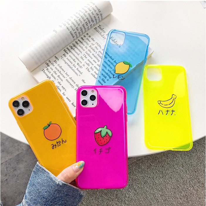 Ốp lưng iphone Fruit neon dẻo mềm 5/5s/6/6plus/6s/6splus/7/7plus/8/8plus/x/xr/xs/11/12/pro/max/plus/promax | BigBuy360 - bigbuy360.vn