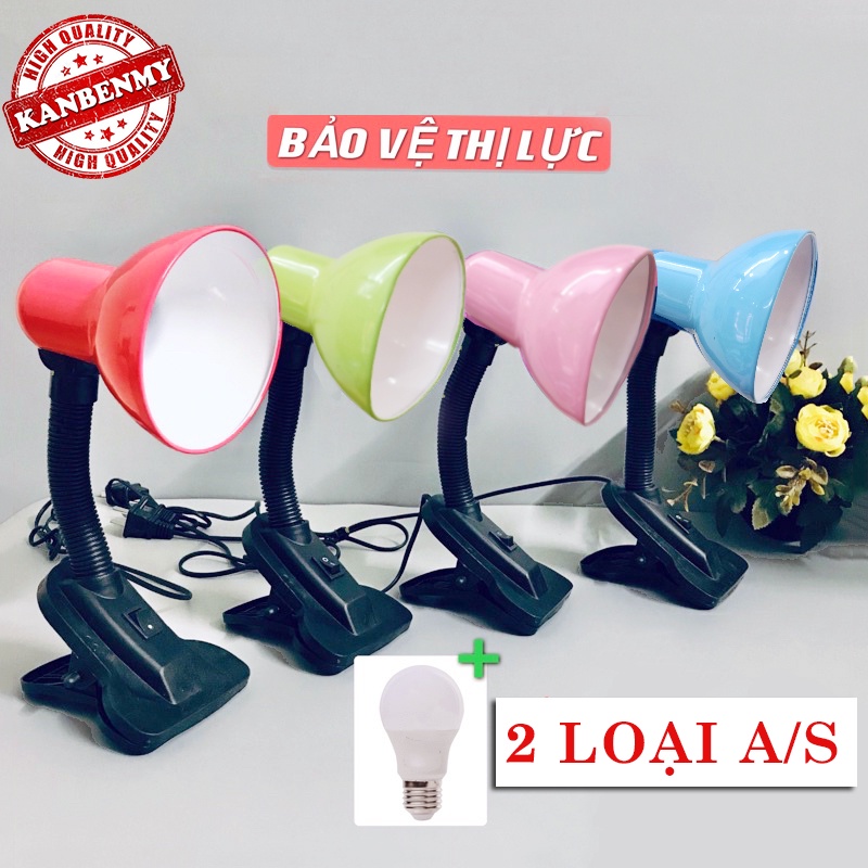 Đèn học KẸP BÀN chống cận nhỏ gọn, phù hợp cho bàn gấp tiết kiệm điện năng, bảo vệ thị lực [2 LOẠI AS]
