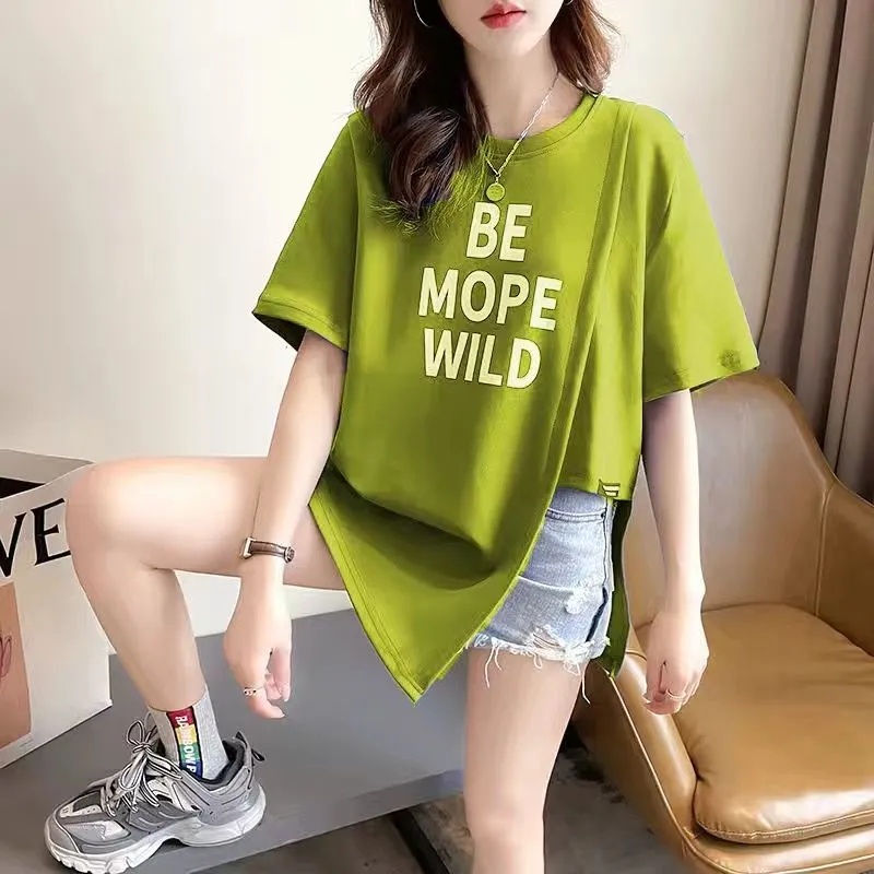 Áo Thun Tay Ngắn Plus Size Dáng Rộng 40-100KG C9282