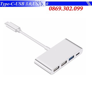 Cáp chuyển đổi USB Type-C ra USB Type-C + USB 3.0 + USB 2.0