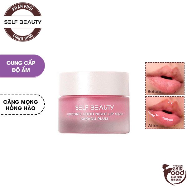 Mặt Nạ Ngủ Môi Chiết Xuất Mận Kakadu Self Beauty Uniconic Good Night Lip Mask Kakadu Plum 14.5g