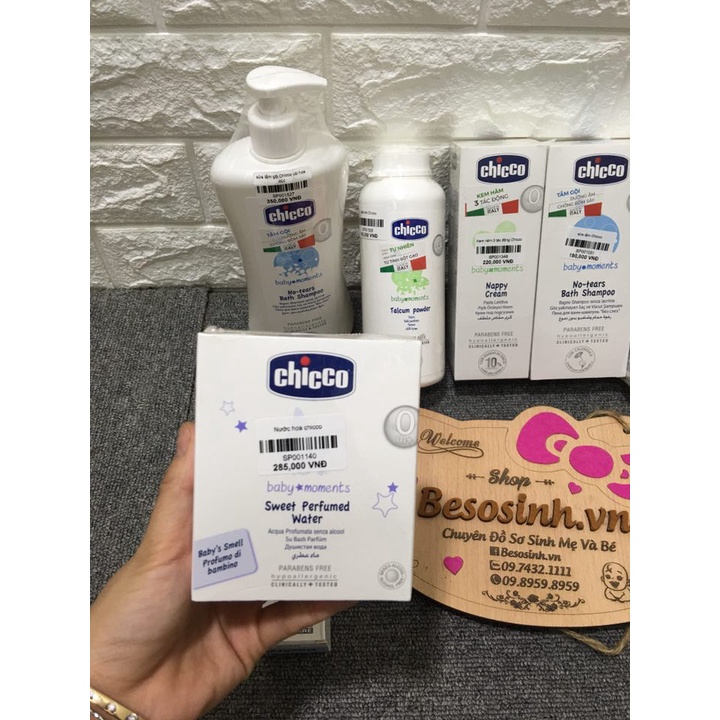 Nước hoa hương tự nhiên Chicco cho bé từ 0M+