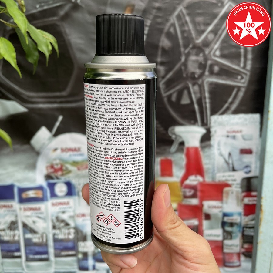 Chai xịt làm sạch mạch điện tử Abro EC-533 163g