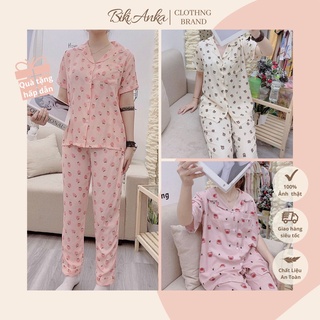 Bộ Pijama Nữ Mặc Nhà ĐŨI HÀN LẠNH Bộ Ngủ Thoáng Mát Quần Dài DDAC