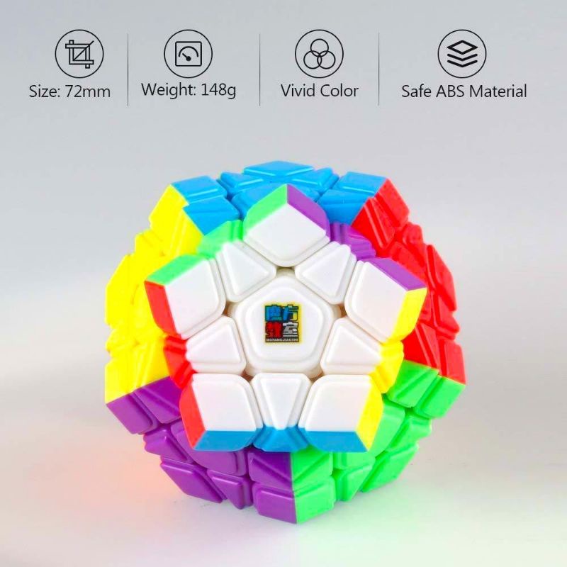 Rubik Megaminx Stickerless MoYu MeiLong MFJS Rubik 12 Mặt