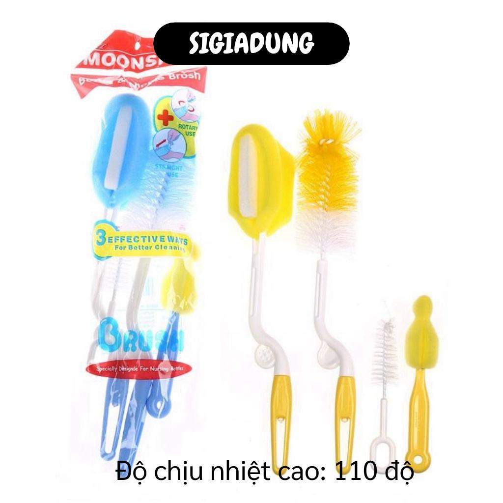 GIÁ SỈ Combo 4 dụng cụ rửa ly, bình sữa an toàn sức khỏe 6612