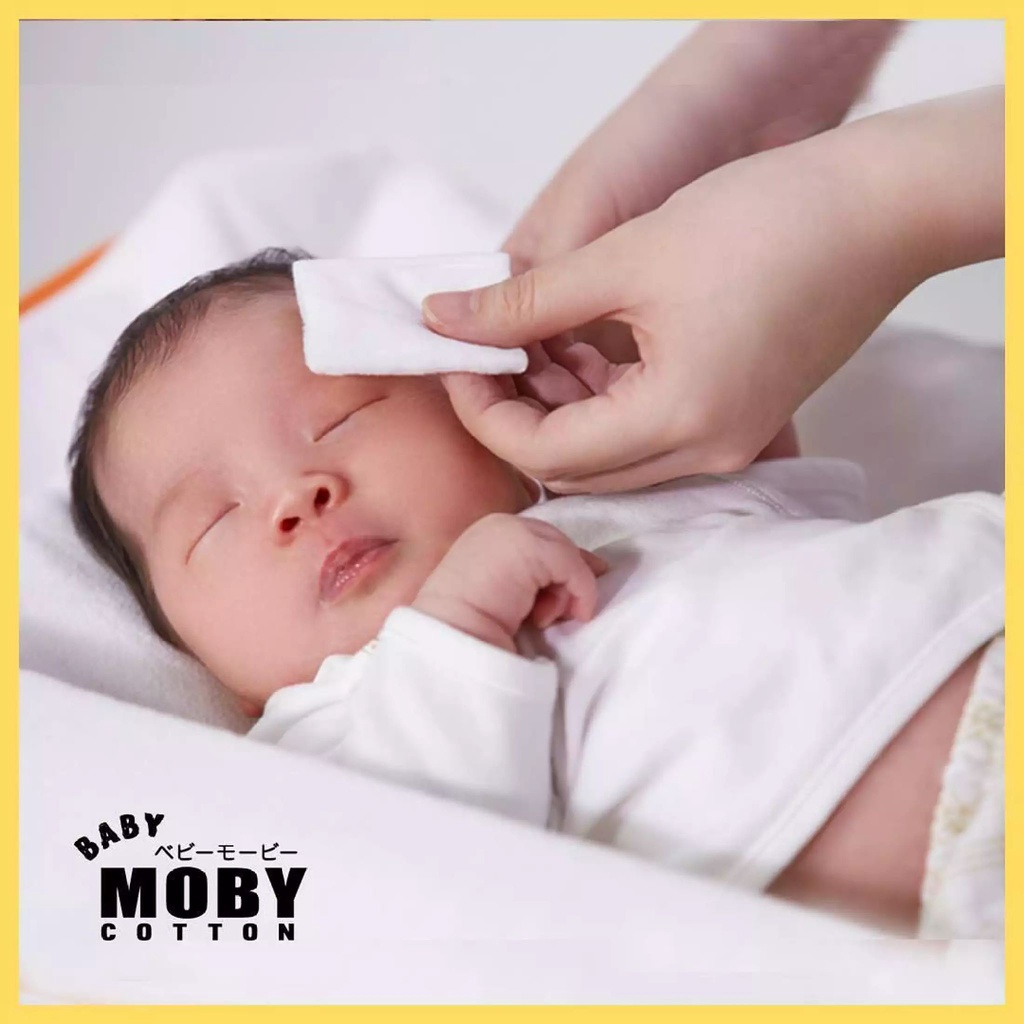 Bông đa năng MOBY dạng tròn và dạng miếng ( dùng lau, thấm, vệ sinh bé )