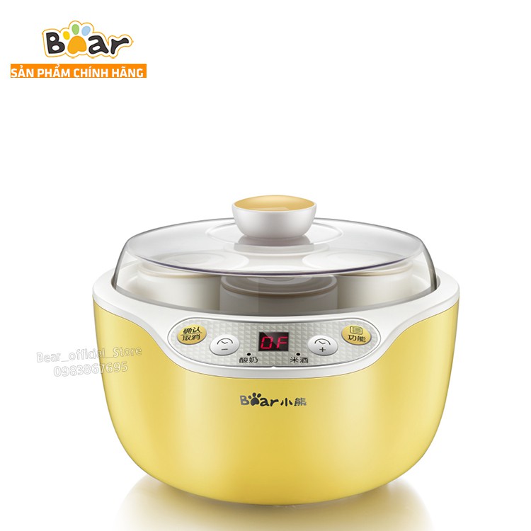 Máy Làm Sữa Chua Bear SNJ-B10K1 1 Lít Tặng kèm 4 Cốc Cao Cấp Hàng Chính Hãng