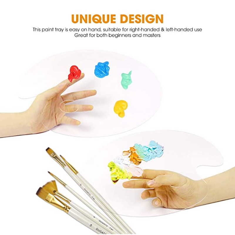 Khuôn Nhựa Hình Oval 10x8 Inch Chuyên Dụng Làm Màu Nước Thủ Công