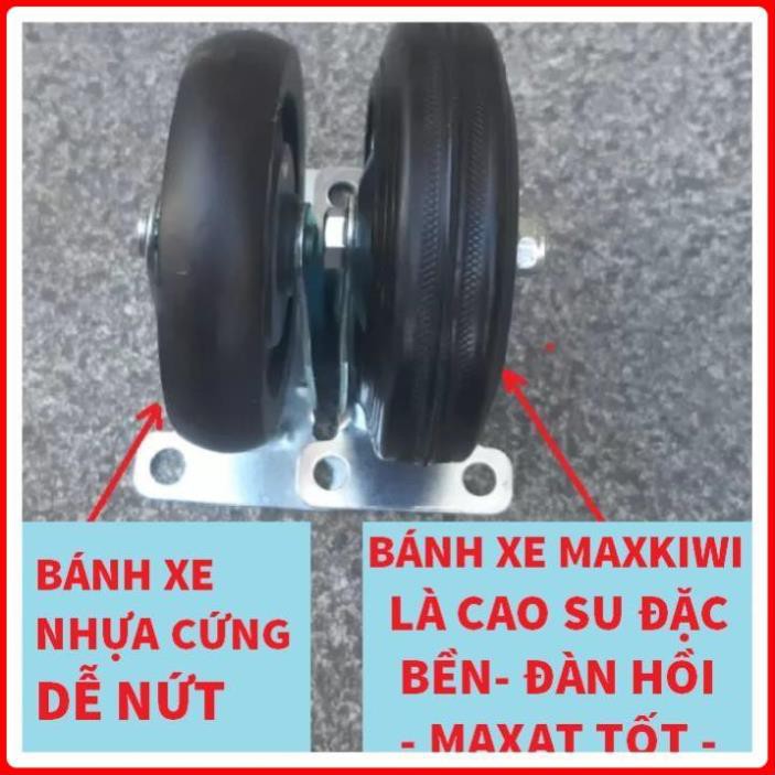 [ Hàng Loại Mới 2020] Xe Đẩy Hàng 150kg, bánh Xe Đẩy hàng Maxkiwi PT0091- Mới- Bánh xe đẩy