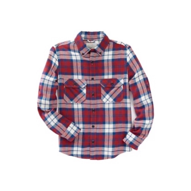 Áo sơ mi Belk Ocean + Coast Long Sleeve Flannel Shirt - Boys 8-20 tuổi
