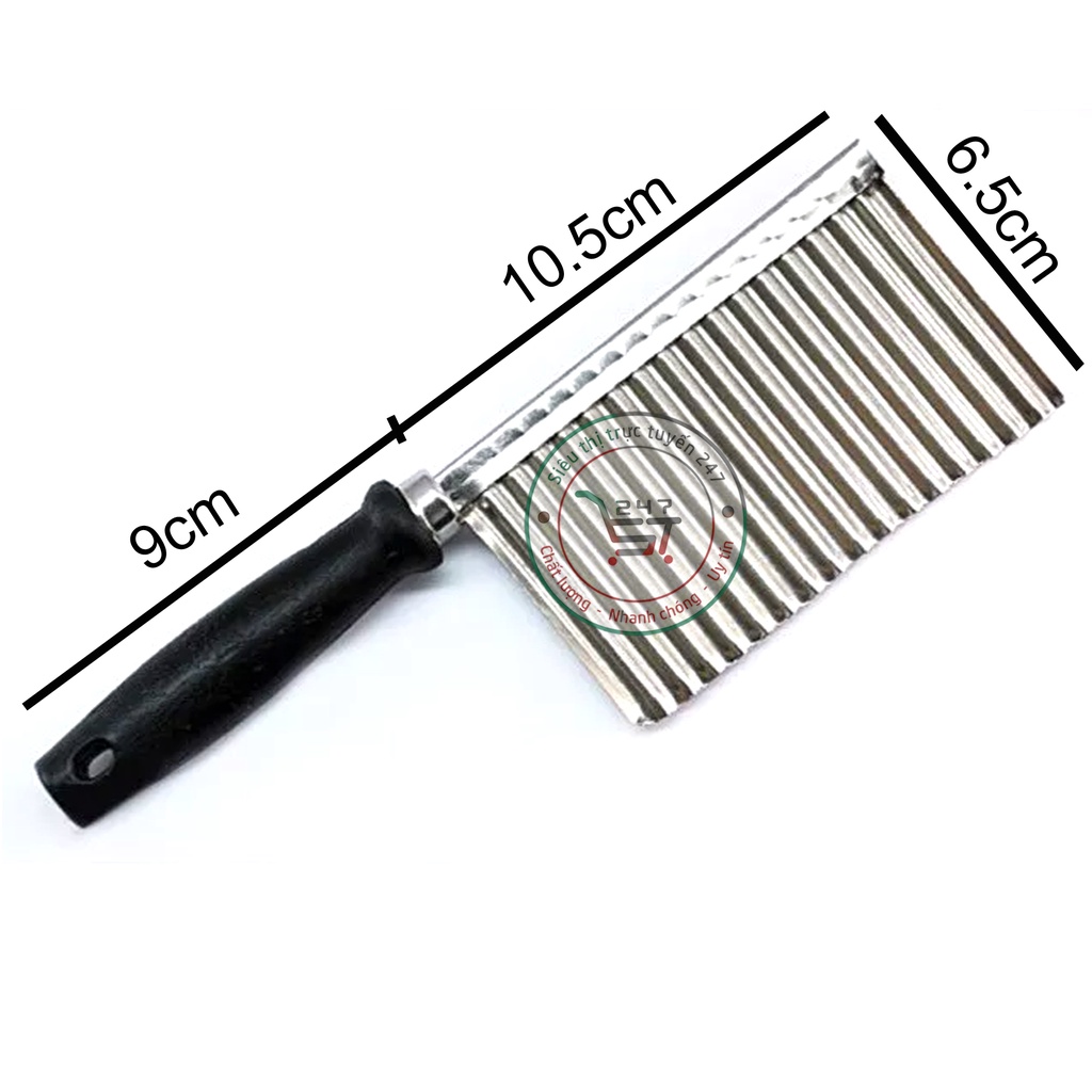 Dao cắt kiwi gợn sóng làm từ thép không gỉ - dao cắt tỉa rau củ quả nhanh chóng