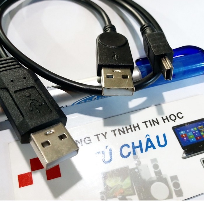 Cáp Mini USB: 2 đầu USB ra Mini USB  / Cáp dài 60Cm