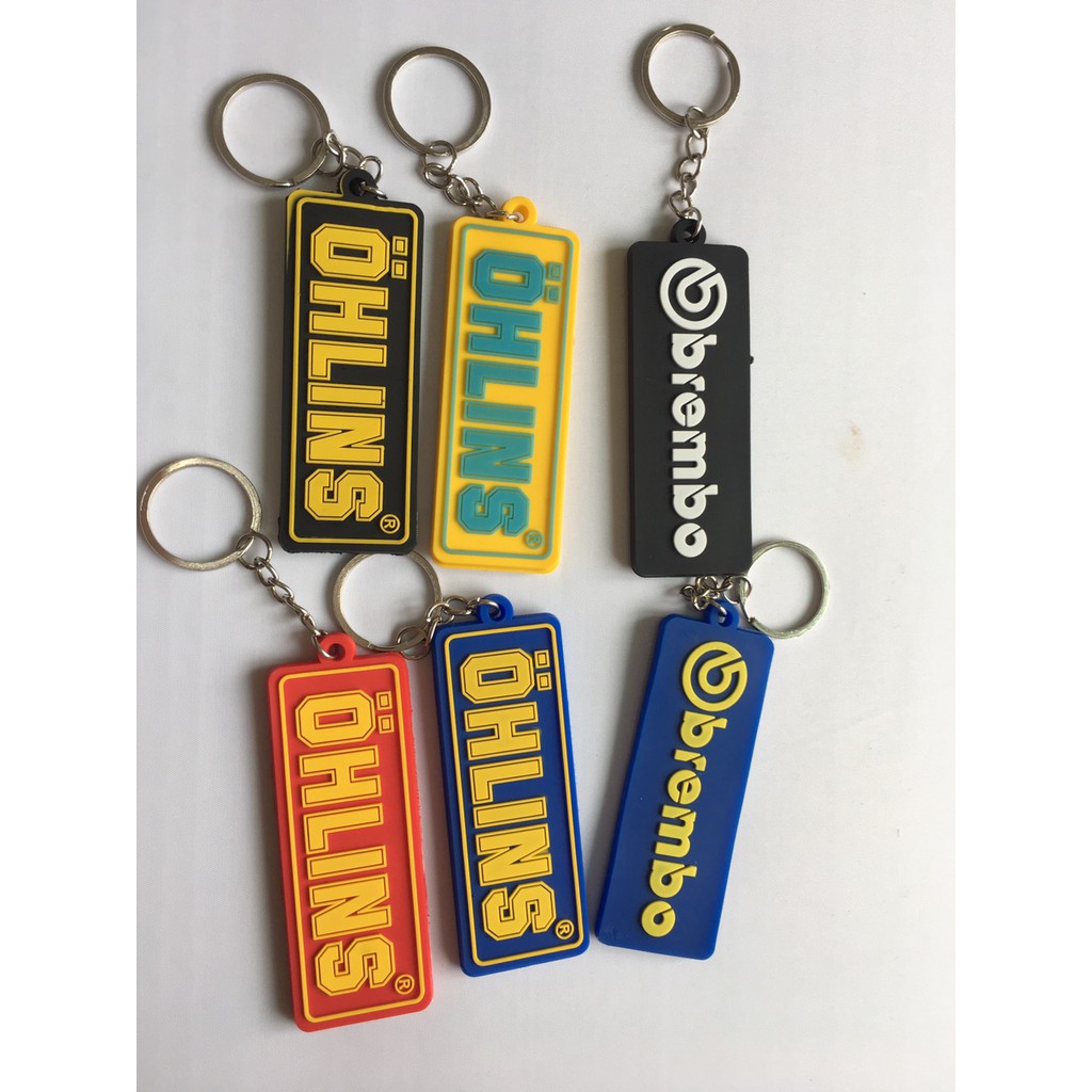 Móc khoá brembo , leovince,ohlins, akrapovic treo móc khóa