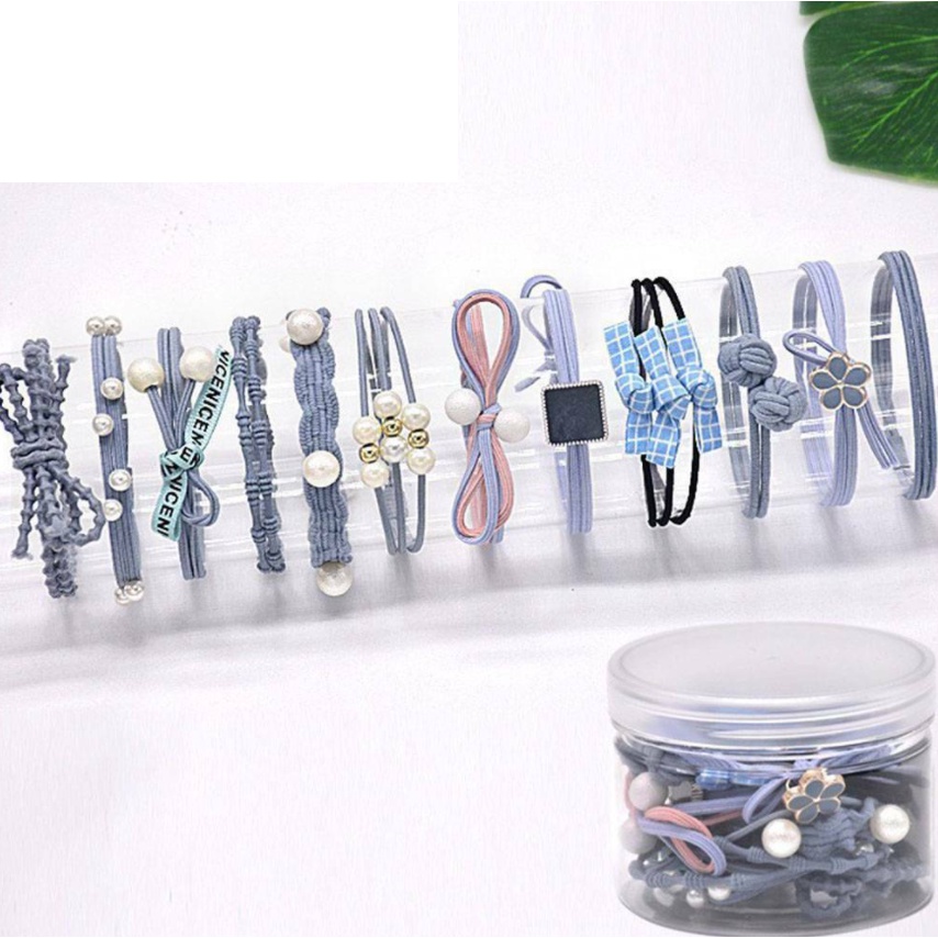 Combo 12 dây cột tóc phong cách thời trang (T04)