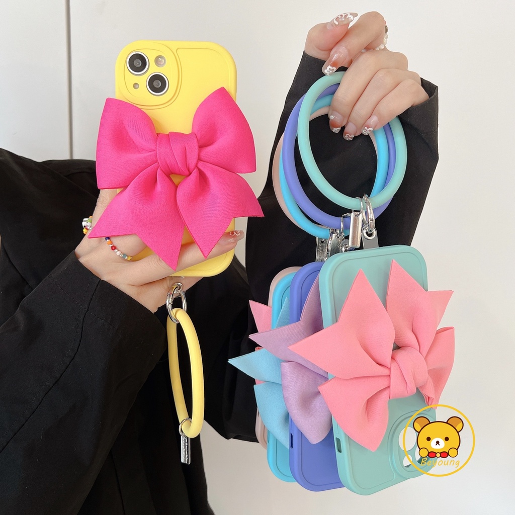 Ốp Điện Thoại Silicon Thắt Nơ Chống Thất Lạc Cho Realme GT2 GT Neo 2 3 Q5 Pro 9 Pro V25 8 V11 V11S V13 V5 7 5G GT Master GT Neo XT X2