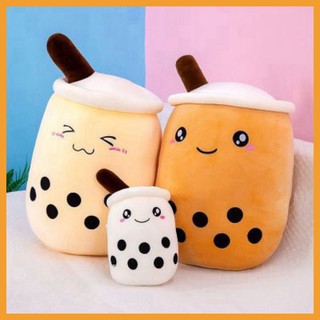 Gấu bông trà sữa gối ôm cute giá rẻ để bàn đáng yêu size 15cm 30cm