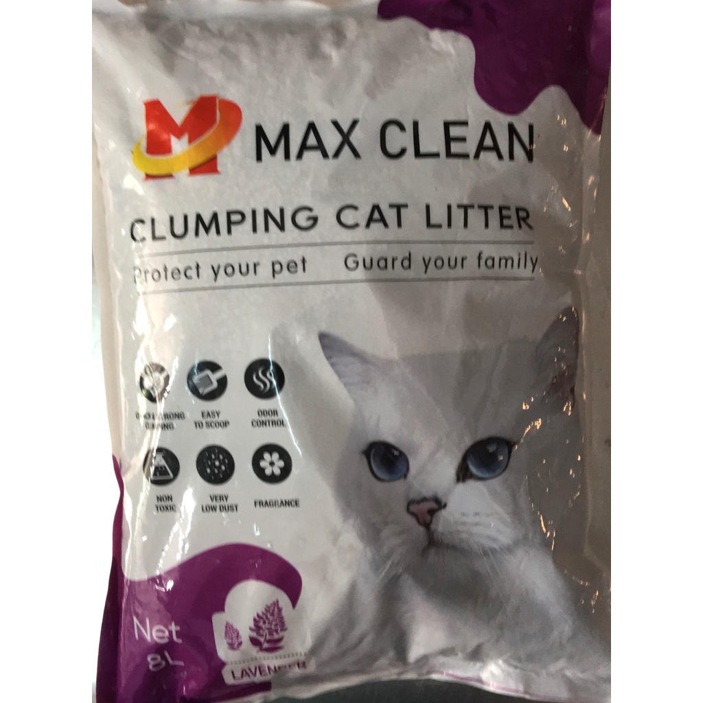 Cát Vệ Sinh Cho Mèo Max Clean -Clumping Cat Litter 8 Lít
