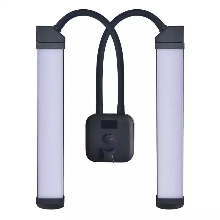 Đèn 2 râu quay Tiktok DOUBLE ARM LED 2 râu 3 màu LIVESTREAM chuyên dùng trong spa tattoo nối mi phun xăm trang điểm live