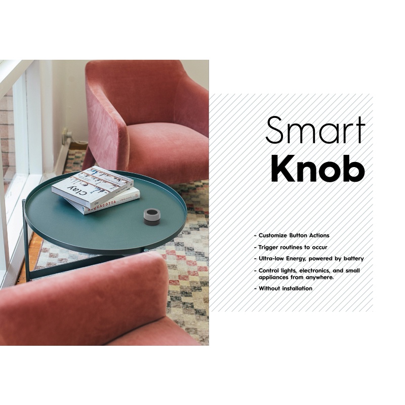 Tuya Zigbee Smart Knob Bộ điều khiển nút chuyển đổi cảnh không dây Kịch bản tự động hóa chạy bằng pin cho các thiết bị Tuya