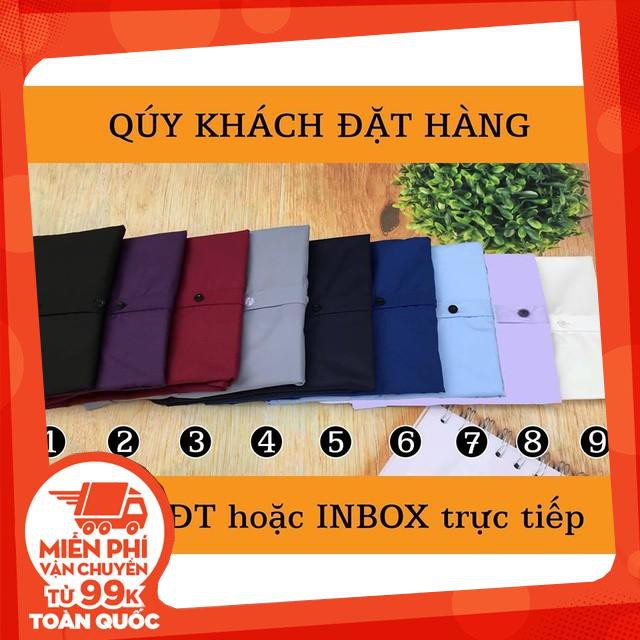 Chuyên sỉ lẻ áo sơ mi nam dài tay trơn 9 màu