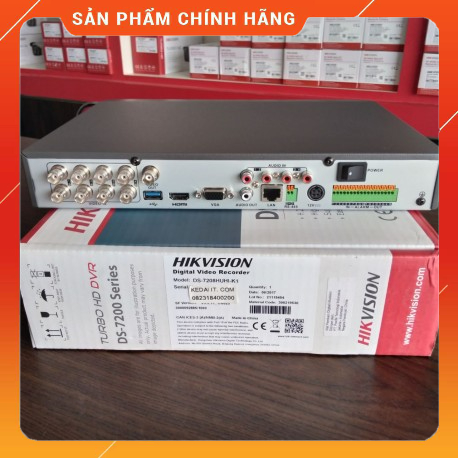 Đầu ghi 8 kênh HDTVI H.265+ Hikvision iDS-7208HQHI-M1/E - Hàng chính hãng
