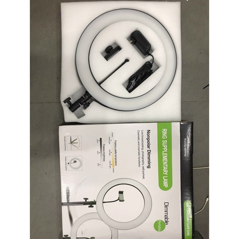 Đèn livestream size 36 bóng dẹt siêu sáng kèm chân đèn 2m1 | BigBuy360 - bigbuy360.vn