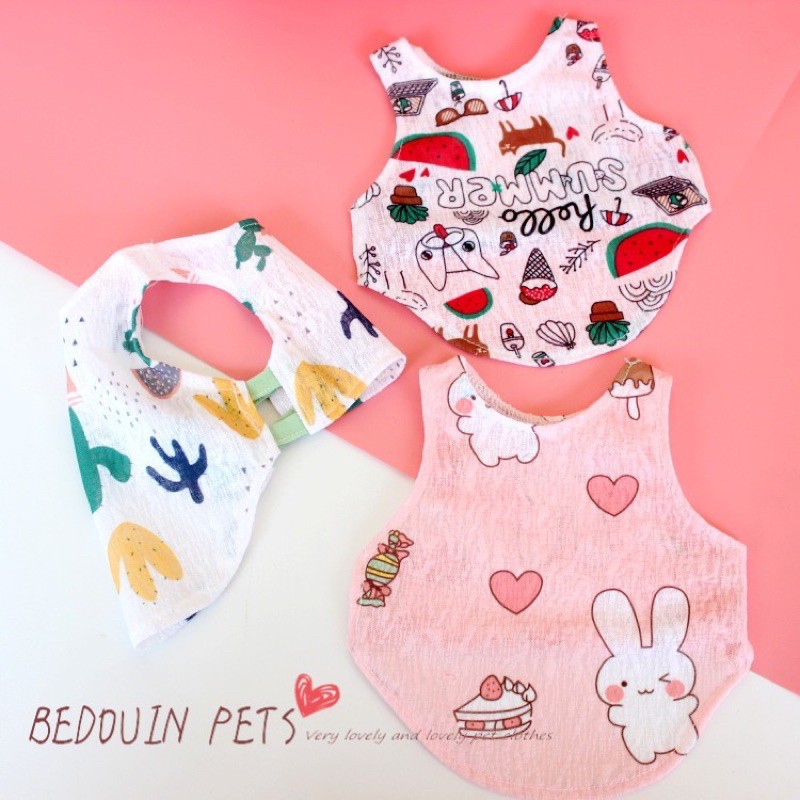 Áo 3 lỗ cotton giấy cho thú cưng