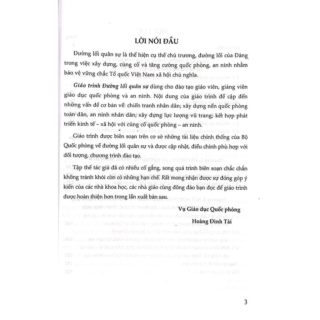 Sách - Giáo Trình Đường Lối Quân Sự - Dùng cho Giáo Viên, Giảng Viên Giáo Dục Quốc Phòng và An Ninh