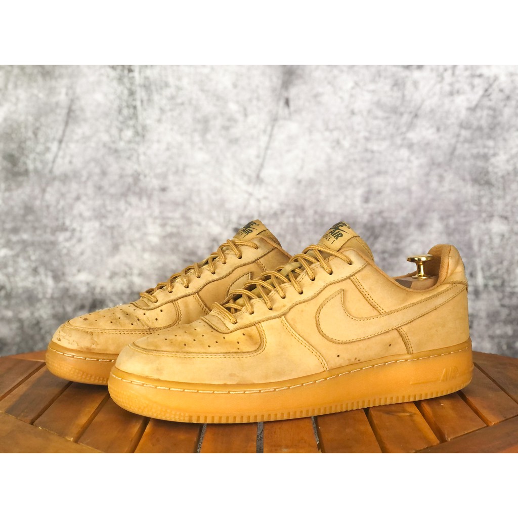 (Size 42.5) Giày thể thao chính hãng 2hand NIKEE AIR FORCE 1 '07 WB "FLAX"