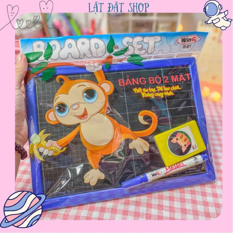 Bảng bộ 2 mặt học sinh - Bảng phấn và bút lông #banghocsinh #bang hoc sinh