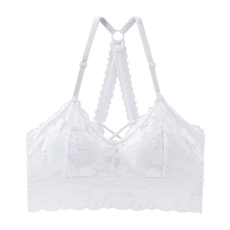 Áo ngực dây bắt chéo sau lưng phối ren quyến rũ dành cho nữ