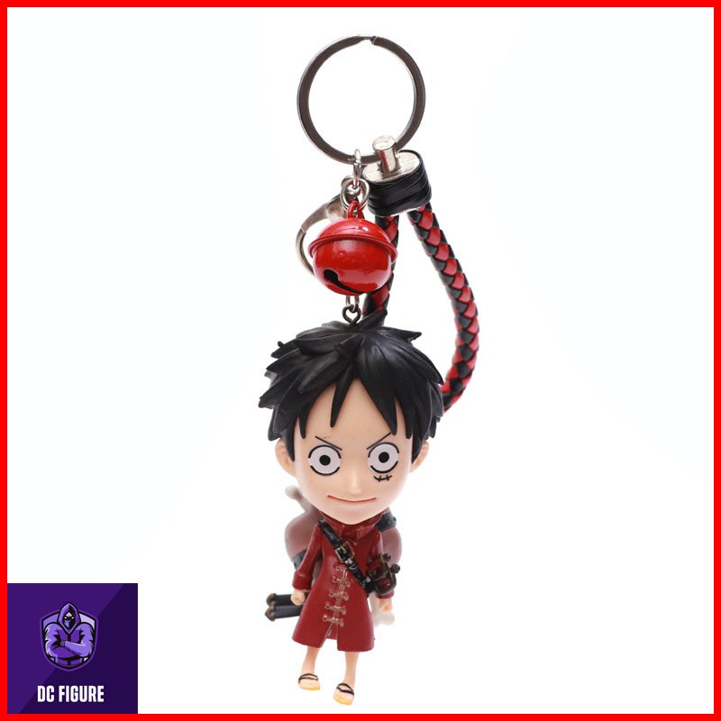 Mô hình móc khóa chibi luffy và các thành viên băng hải tặc mũ rơm