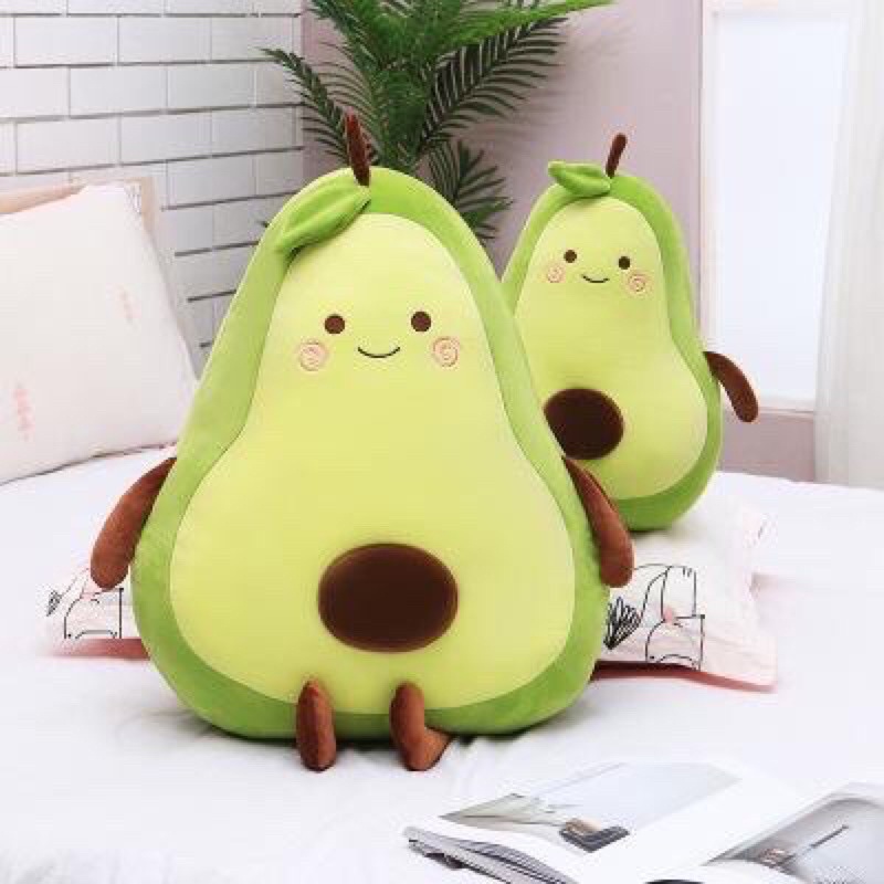 Gấu Bông Trái Bơ Tròn Nhỏ Giá Rẻ Cho Bé Xinh CuTe, Bơ Dài Siêu Mềm Mịn Đồ Chơi Cho Bé