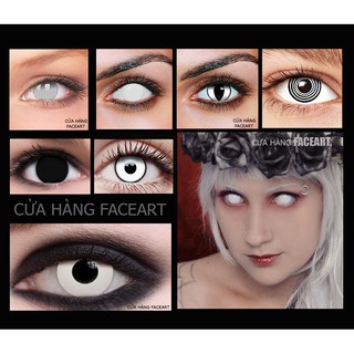 LENS TRẮNG HÓA TRANG – LENS COSPLAY – KÍNH ÁP TRONG MÀU TRẮNG – DỤNG CỤ HÓA TRANG MAKEUP