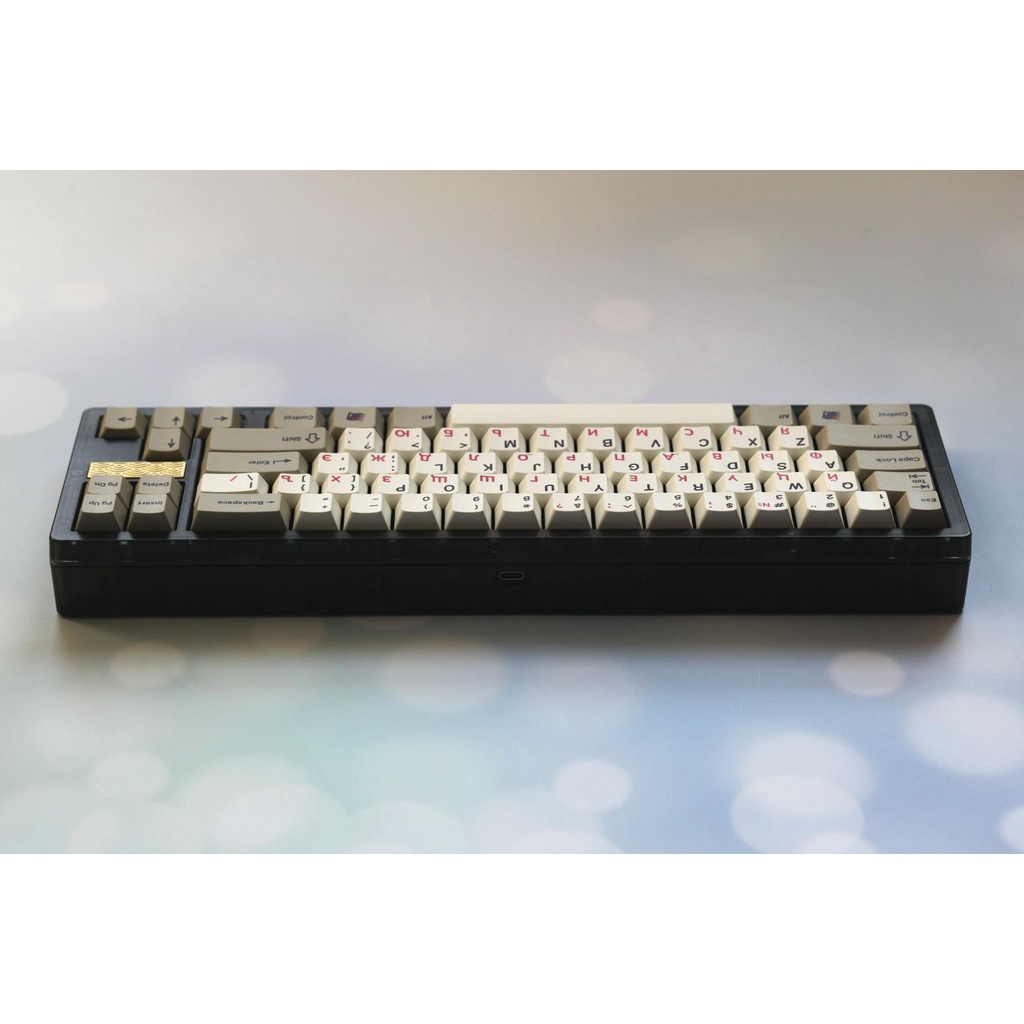 Nút Bàn Phím Cơ PBT Nhuộm Màu Đỏ Phong Cách Nga Chính Hãng Cao Cấp 150 Phím Cho Bàn Phím Cơ